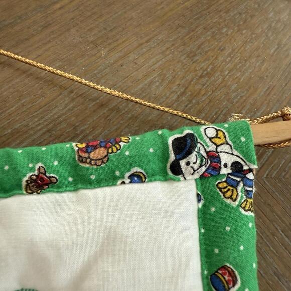 Christmas Angel Wallhanging Handmade Quilted 14.5” X 18.25” JOY - Picture 4 of 6